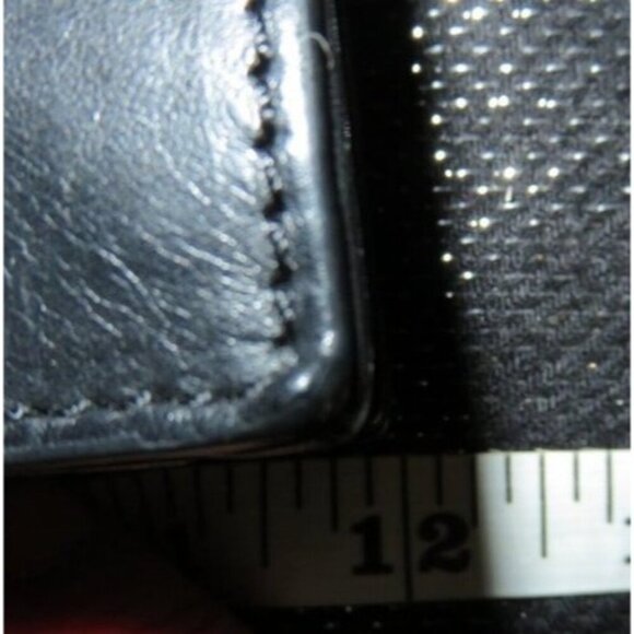 Vince Camuto Leopard Print Black Italian Leather Handbag Crossbody w/ chain - Picture 11 of 12